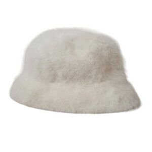 Vintage Hatterdashers Angora Blend OffWhite Bucket Hat Small